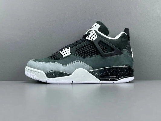 Air Jordan 4 Fear sneakers side view dark retro basketball shoes iconic design