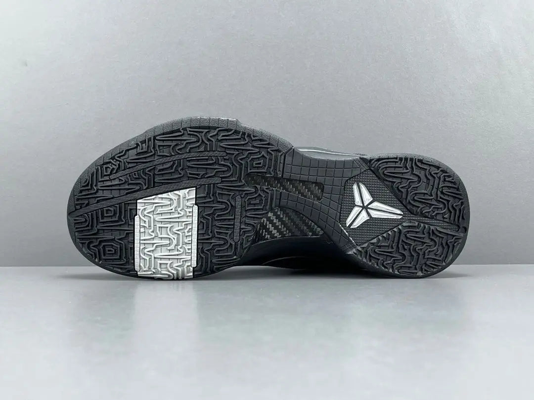 Nike Kobe 5 Blackout low-top basketball shoes in all-black stealth design colorway