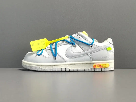 Nike Dunk Low Off-White Lot 10 collaboration premium leather sneakers