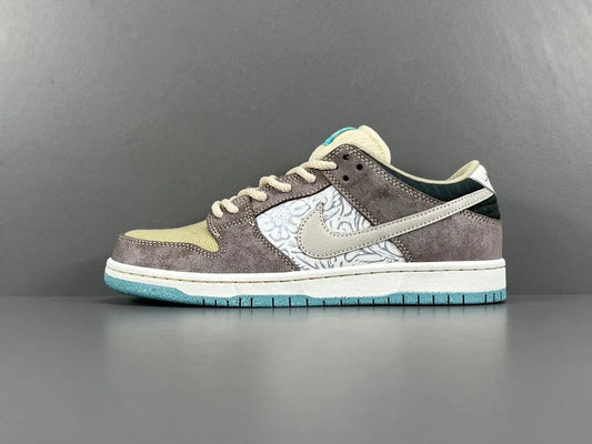 Nike SB Dunk Low Big Money Savings green purple white sneaker limited edition streetwear skate shoe