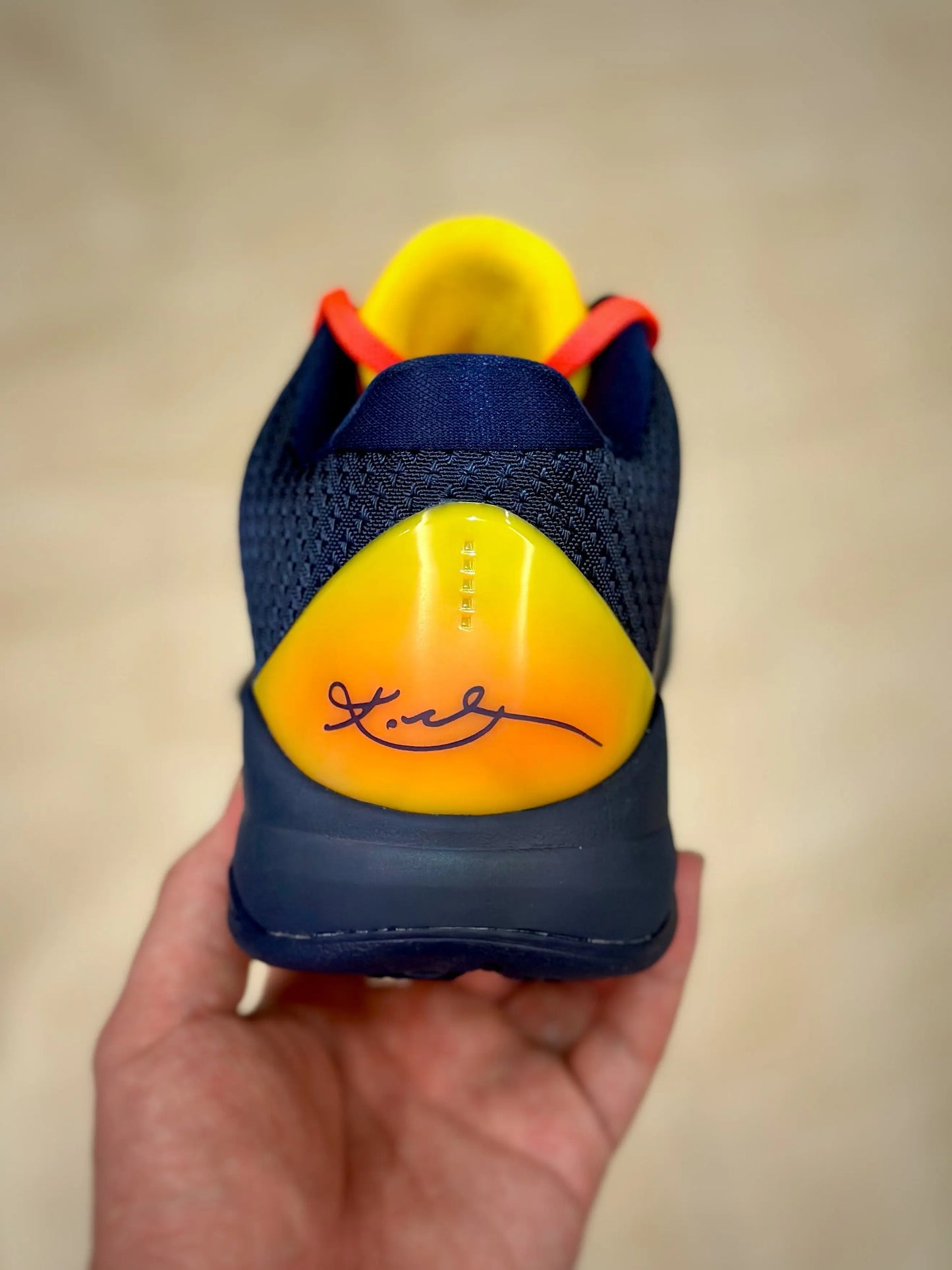 Nike Kobe 5 Protro Clark Indiana Fever edition basketball shoes in team-inspired purple and gold colors
