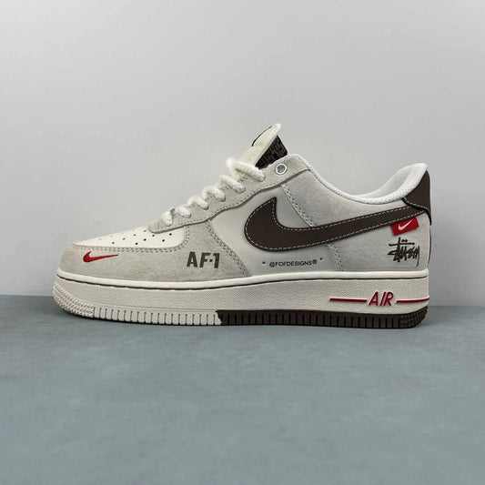 NIKE AIR FORCE 1 x STUSSY CUSTOM BROWN Replico