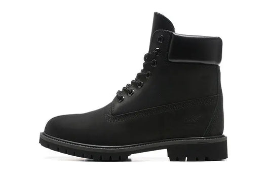 Timberland 6 inch black nubuck premium leather boot for men durable