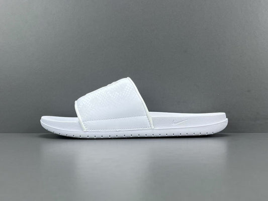 Nike Kobe Offcourt Slide Triple White comfortable basketball slides casual sportswear footwear