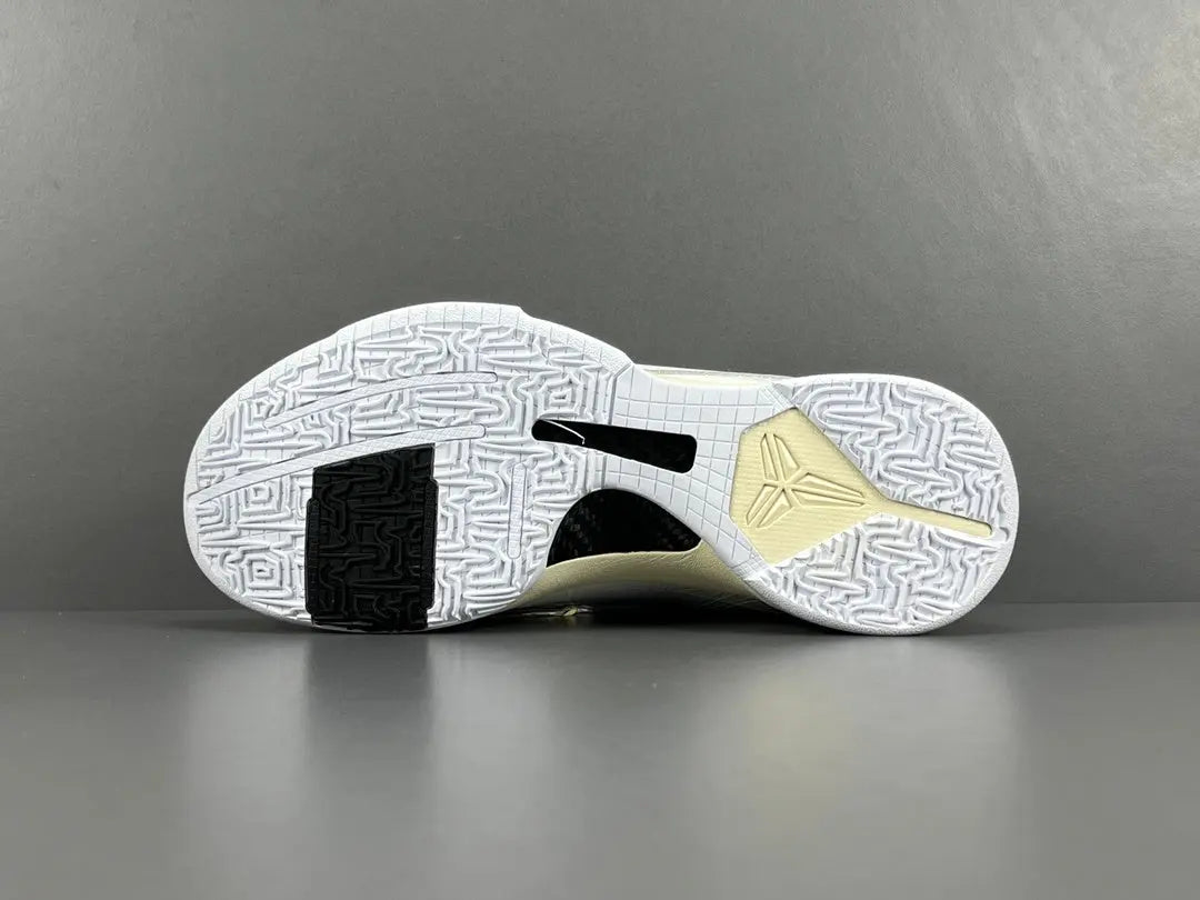 Nike Kobe 5 x Off-White collaborative basketball shoes with deconstructed design details