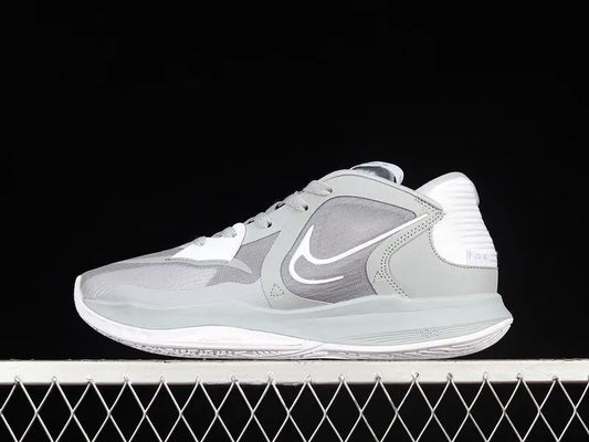 Nike Kyrie Low 5 TB Wolf Grey basketball shoes – low-top grey sneakers with Zoom Air cushioning and performance traction