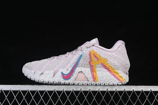 nike ja 3 x eybl basketball shoes side view with vibrant eybl inspired colorway