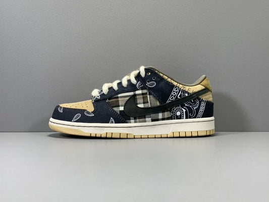 nike sb dunk travis scott low brown suede sneakers collaboration men limited