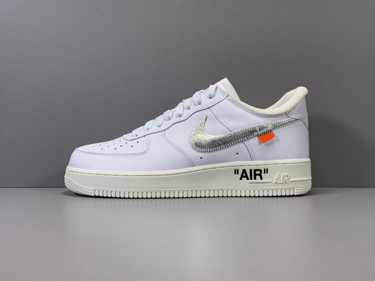 Nike Air Force 1 Off-White sneaker with deconstructed design and zip tie