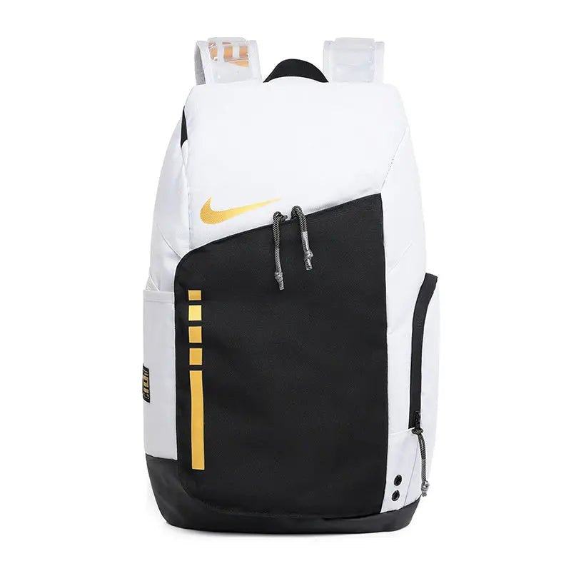 Nike Hoops Elite Pro Backpack Metallic Gold front view