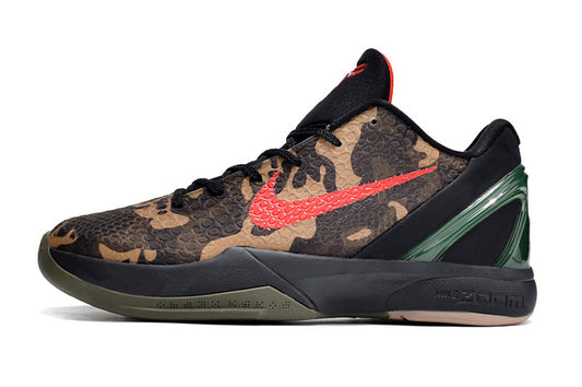 Nike Kobe 6 Italian Camo basketball shoes featuring military inspired camouflage pattern