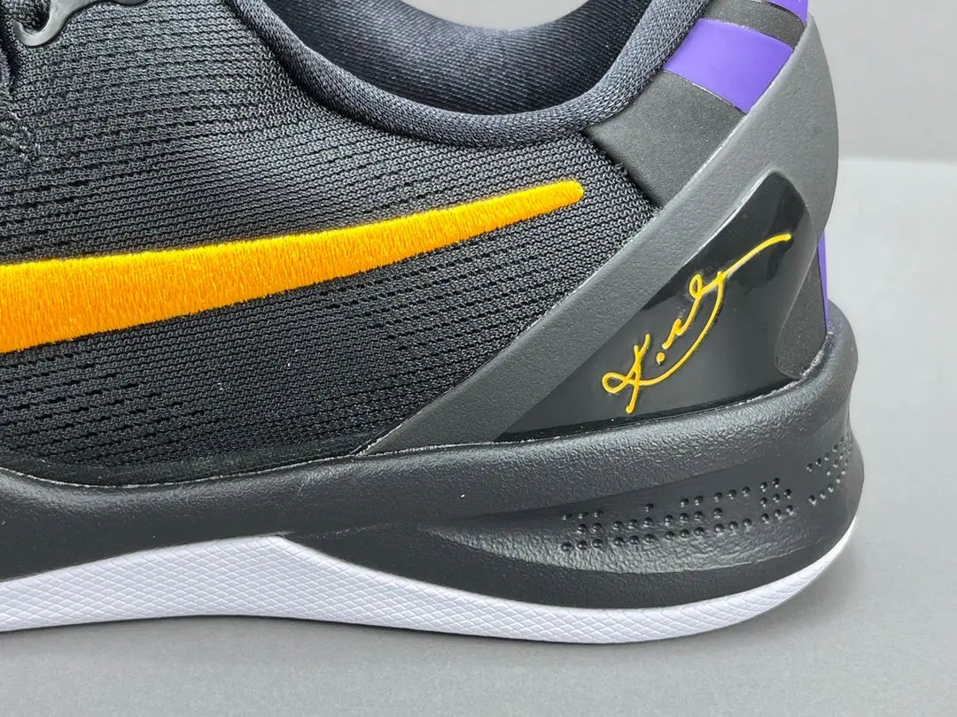 Nike Kobe 8 Protro Lakers Away basketball shoes purple gold mens sneakers
