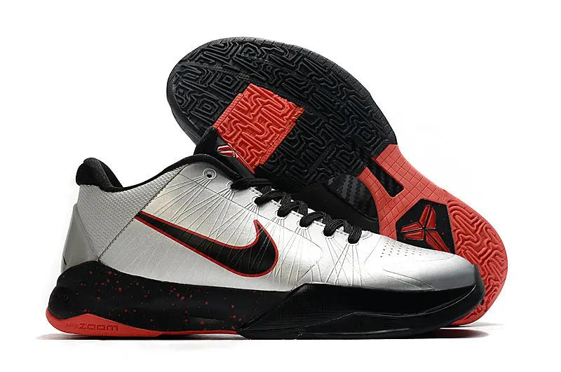 Nike Kobe 5 Protro Wolf Grey edition basketball shoes with sleek grey design