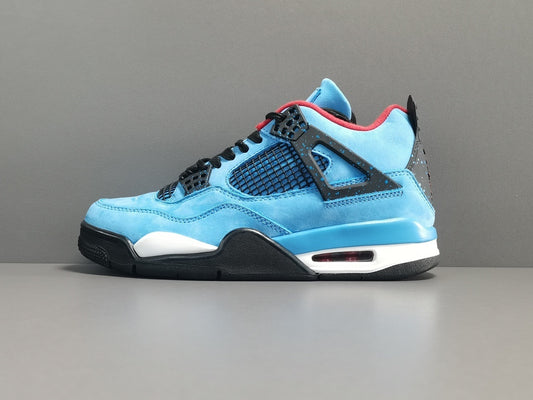 Air Jordan 4 Travis Scott Cactus Jack suede sneakers premium men's shoes