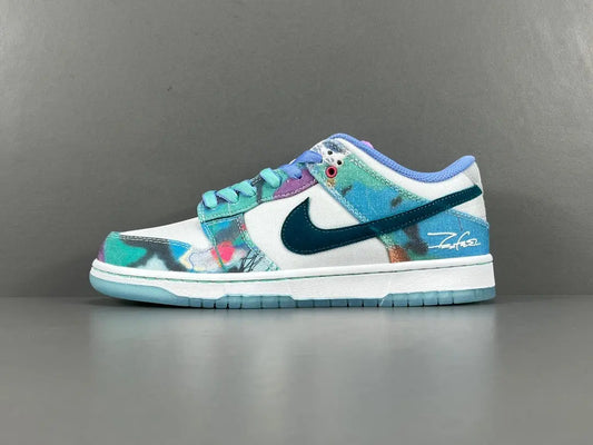 Nike SB Dunk Low Futura Laboratories Bleached Aqua sneaker white grey aqua limited edition skate shoe