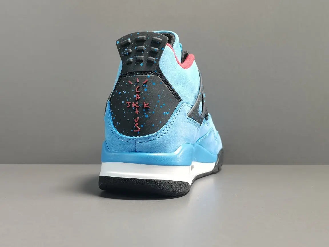 Air Jordan 4 Travis Scott Cactus Jack suede sneakers premium men's shoes