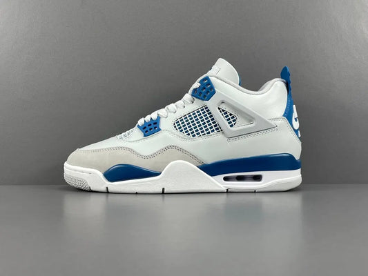 Air Jordan 4 Military Blue sneakers side view retro basketball shoes iconic