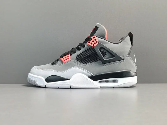 Air Jordan 4 Infrared sneakers black grey red accents iconic retro design