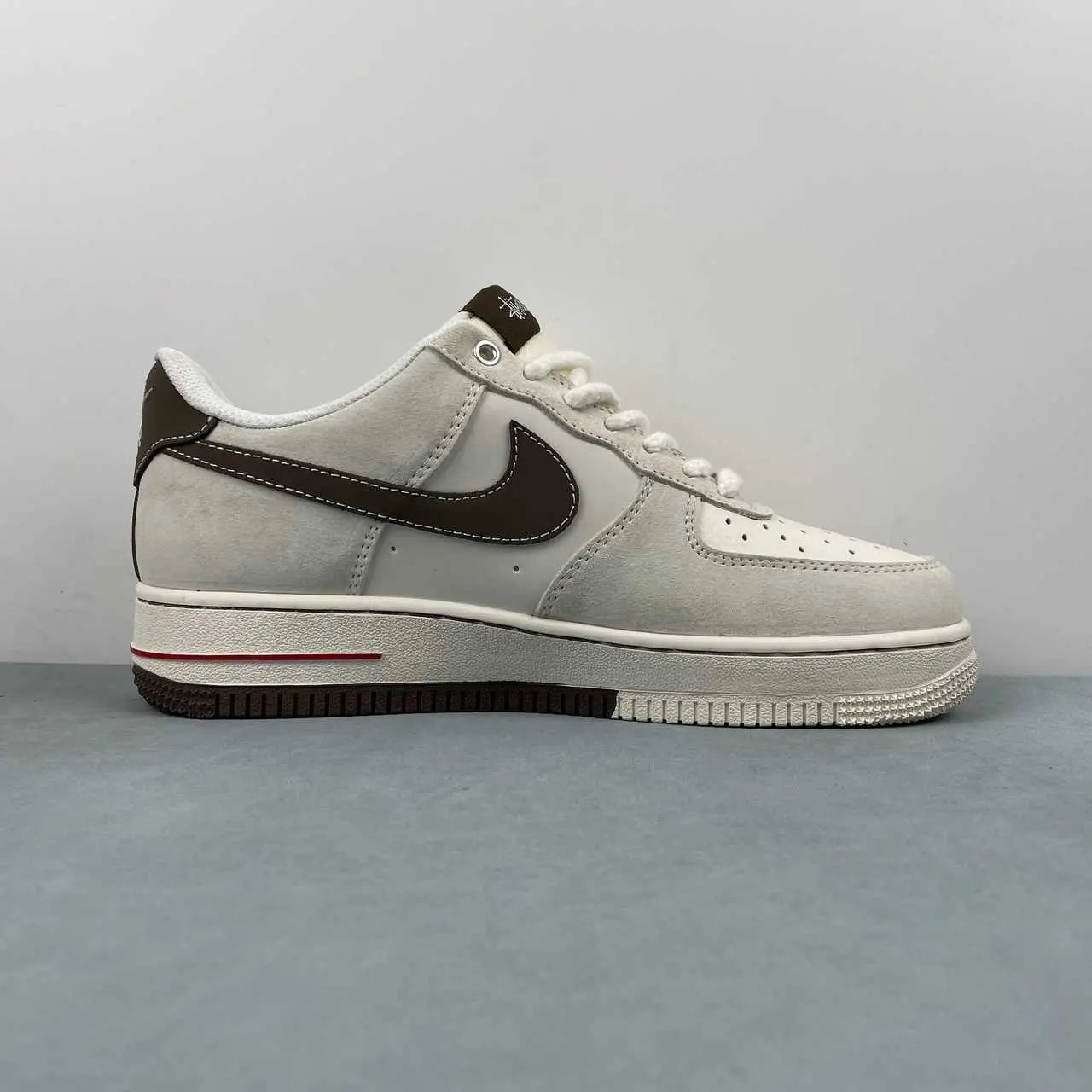 NIKE AIR FORCE 1 x STUSSY CUSTOM BROWN Replico