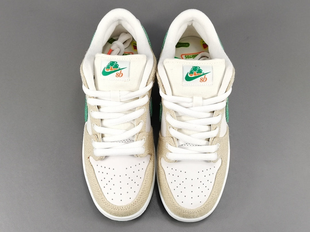Nike SB Dunk Low x Jarritos sneaker with hemp canvas and branding