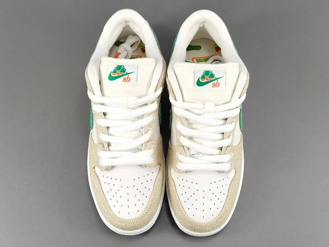 Nike SB Dunk Low x Jarritos sneaker with hemp canvas and branding