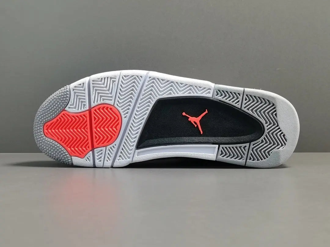 Air Jordan 4 Infrared sneakers black grey red accents iconic retro design