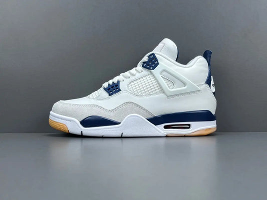 Air Jordan 4 SB Navy sneakers side view skate collaboration retro basketball shoes