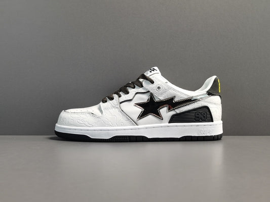 BAPE SK8 STA sneakers white silver streetwear premium casual stylish shoes