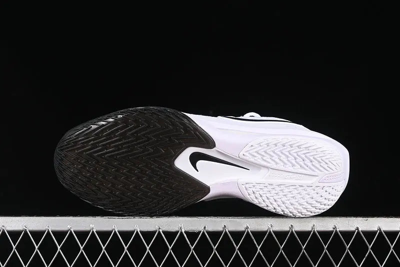 Nike Air Zoom GT Cut 3 Panda basketball shoes black white front view performance sneakers