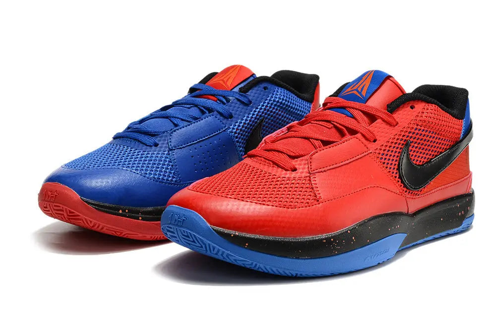 nike ja 1 x hunger basketball shoes side view with bold colorway and premium performance
