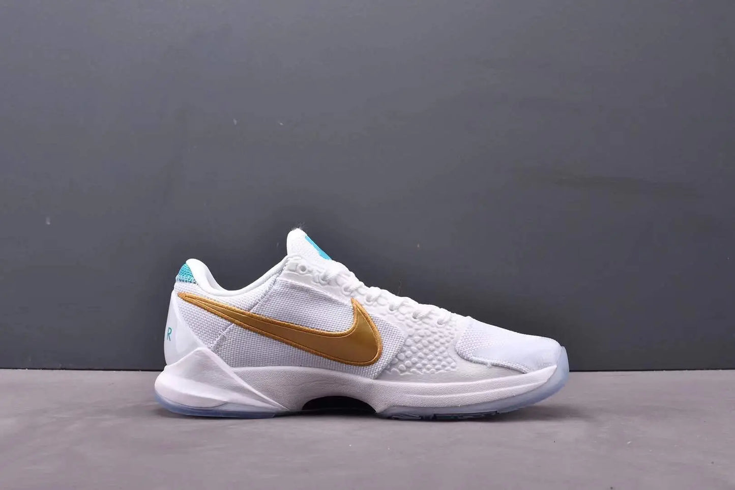 Nike Kobe 5 x Undefeated What If basketball shoes in clean white colorway
