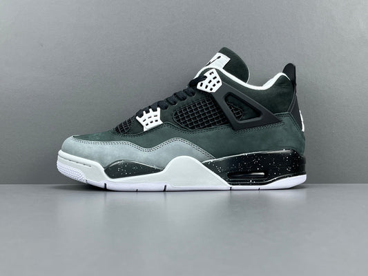Air Jordan 4 Fear sneakers side view dark retro basketball shoes iconic design