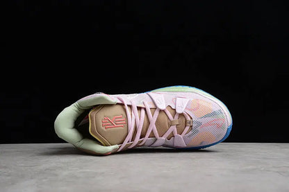 Nike Kyrie 7 x 1 World 1 People Pink basketball shoes – pink low-top sneakers with Zoom Air cushioning and bold performance design