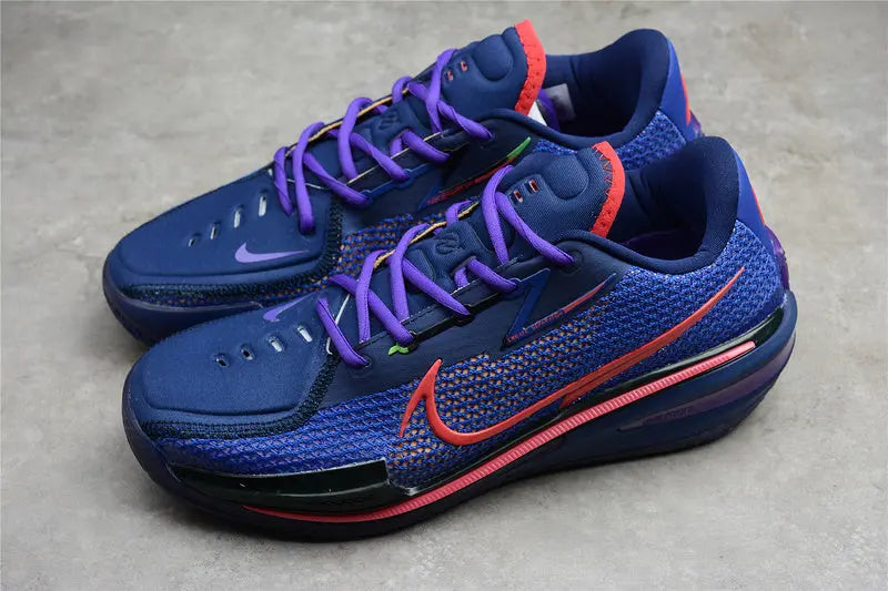 Nike Air Zoom GT Cut Blue Void Purple Red basketball shoes with Zoom Air cushioning