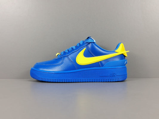 Nike Air Force 1 x AMBUSH Game Royal sneaker with oversized extended Swoosh design
