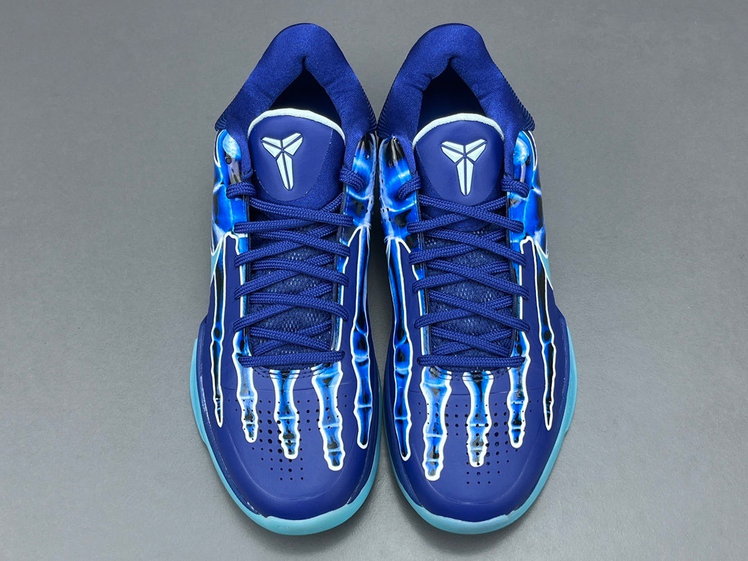 Nike Kobe 5 Protro X-Ray basketball shoes with translucent skeletal-inspired design and details
