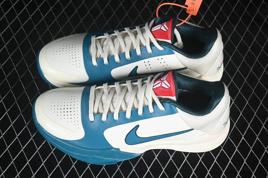 Top view showing University Red tongue logo on Nike Kobe 5 Protro Caitlin Clark
