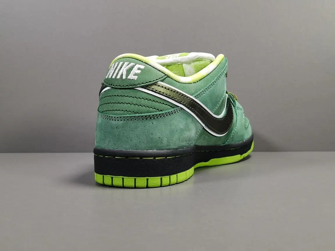Nike SB Dunk x Concepts Green Lobster sneaker with green tones details
