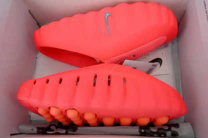Nike Mind 001 Slide Solar Red detail premium materials cushioned strap lightweight comfortable Nike slides