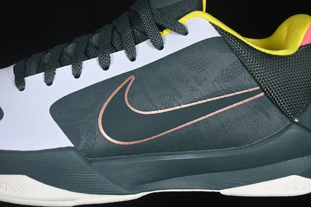 Nike Kobe 5 Protro EYBL basketball shoes in vibrant multicolor tournament-inspired design
