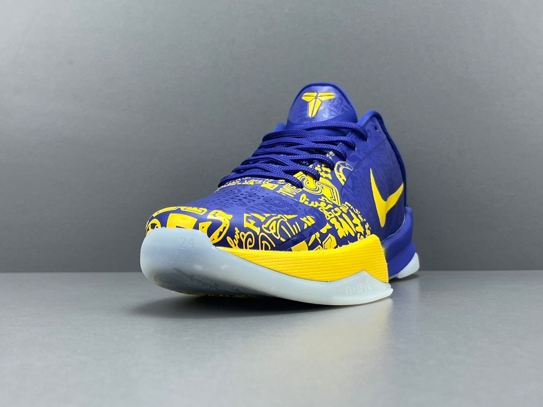 Nike Kobe 5 Protro x 5 Rings basketball shoes with championship-inspired design
