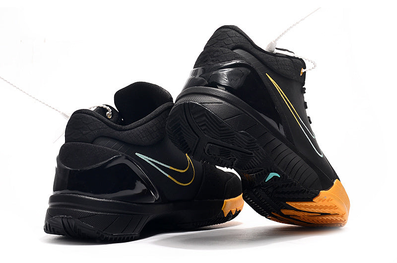 Nike Kobe 4 Protro FTB Snake basketball shoes with black and gold snake-inspired design
