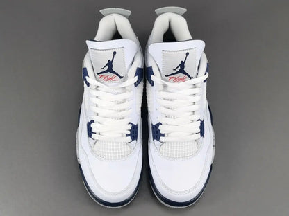 Jordan 4 Midnight Navy navy white leather retro sneakers unisex premium
