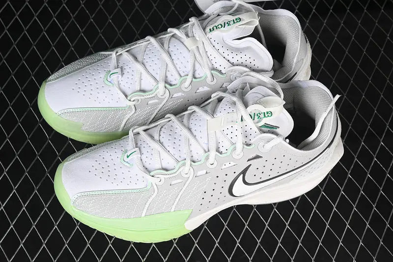 Nike Air Zoom GT Cut 3 Vapor Green basketball shoes front view performance sneakers