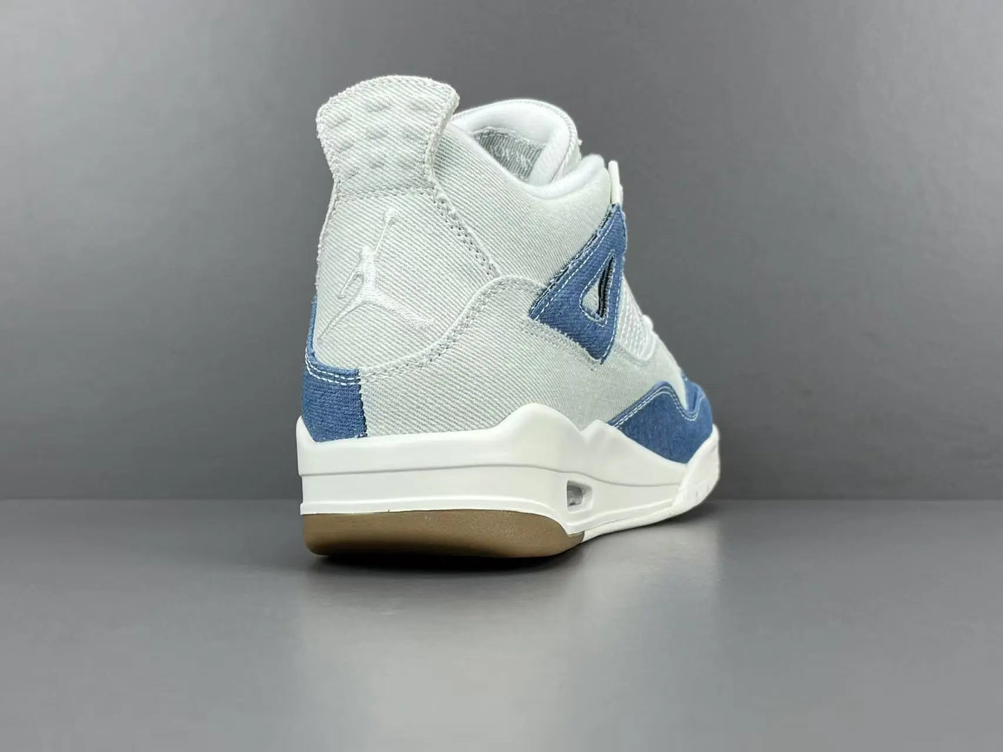 Air Jordan 4 Denim Worn Blue blue white grey sneakers premium men's shoes
