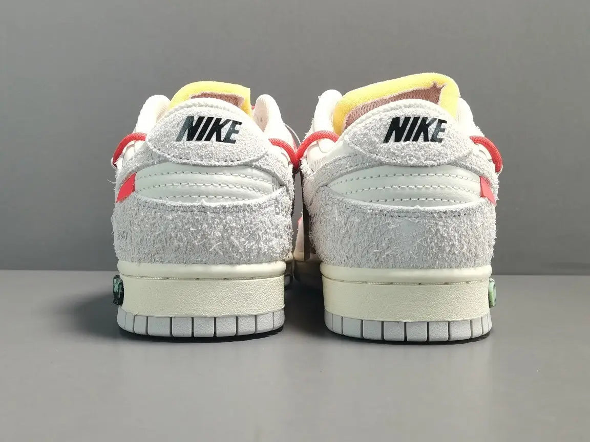 Nike Dunk Low Off-White Lot 33 collaboration premium leather skate sneakers