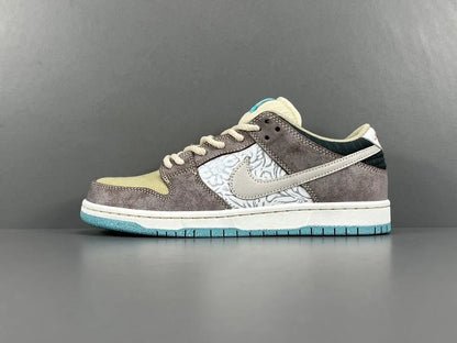 Nike SB Dunk Low Big Money Savings green purple white sneaker limited edition streetwear skate shoe