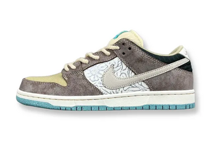 Nike SB Dunk Low Big Money Savings green purple white sneaker limited edition streetwear skate shoe