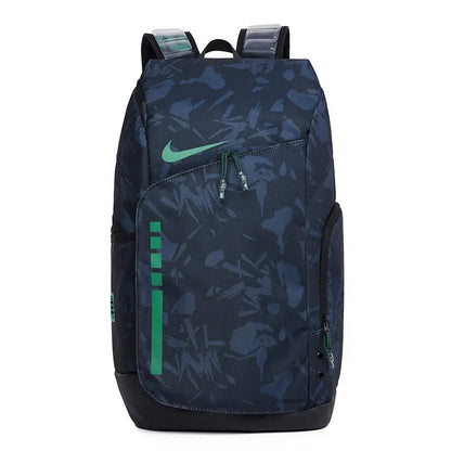 Nike Hoops Elite Pro backpack blue camo front view