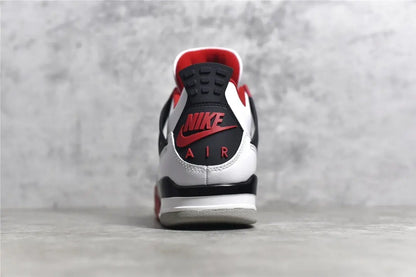 Air Jordan 4 Fire Red white black red sneakers iconic men's shoes
